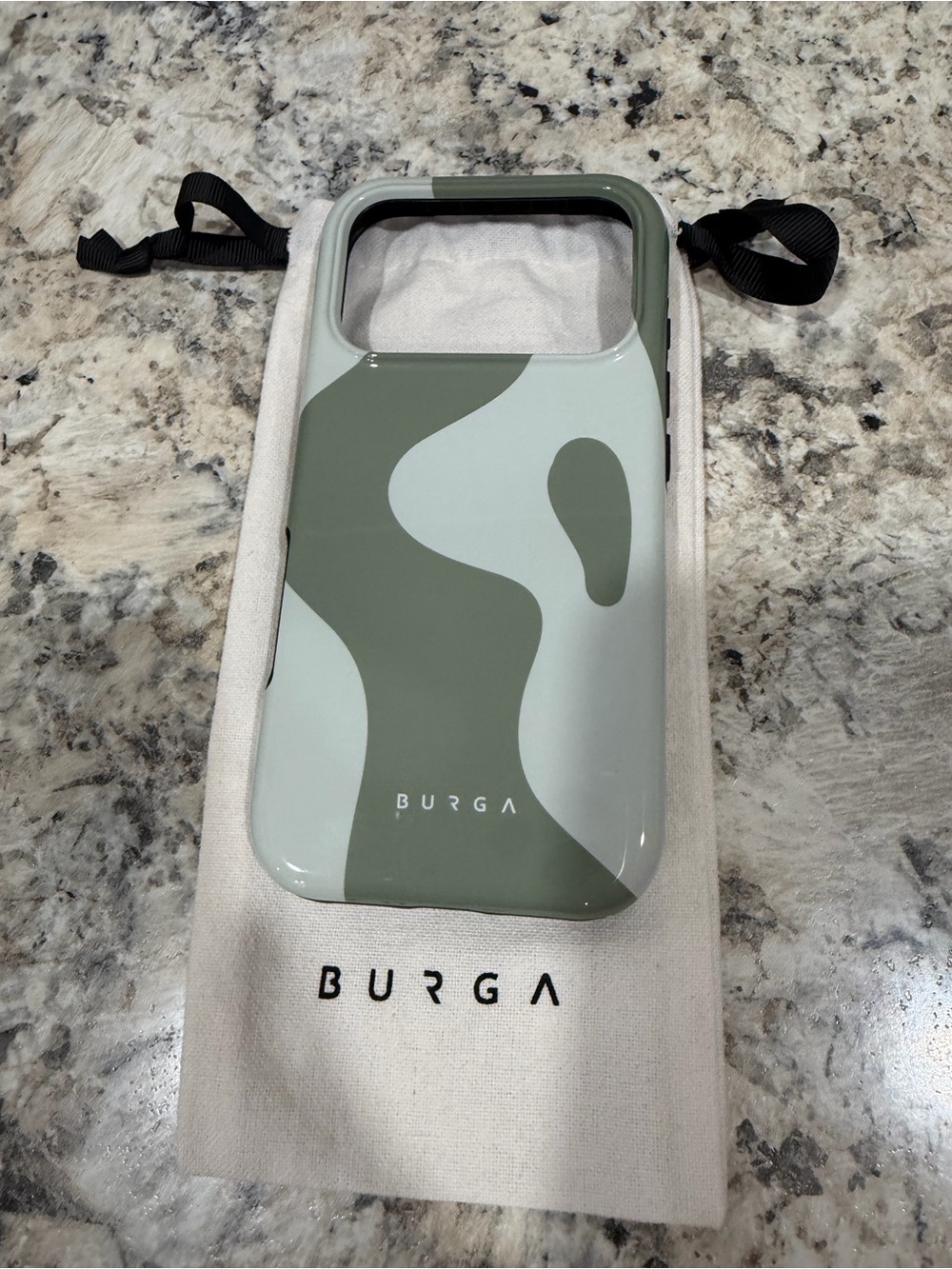 Burga Green Camouflage iPhone Case